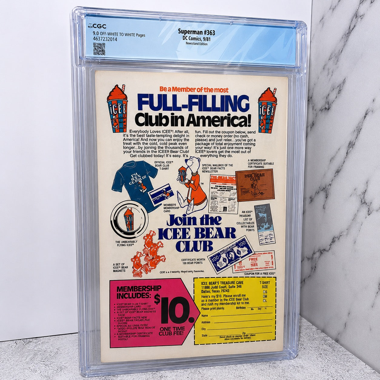 CGC 9.0 Superman #363 (1981) – DC Comics